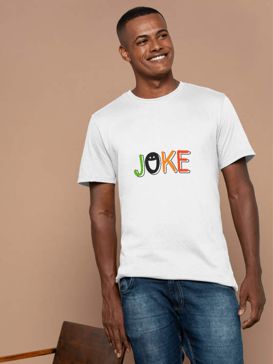 JOKE T-Shirt – Colorful Minimalist Fun Tee