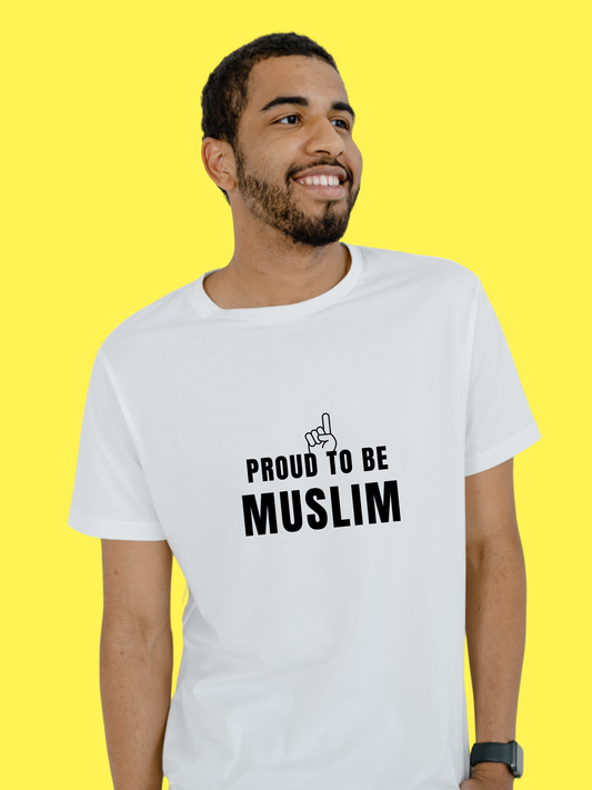 PROUD TO BE MUSLIM T-Shirt - Men’s Regular Fit T-Shirt