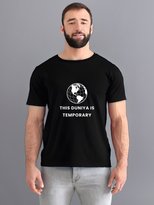 The Duniya is Temporary T-Shirt - Men’s Regular Fit T-Shirt